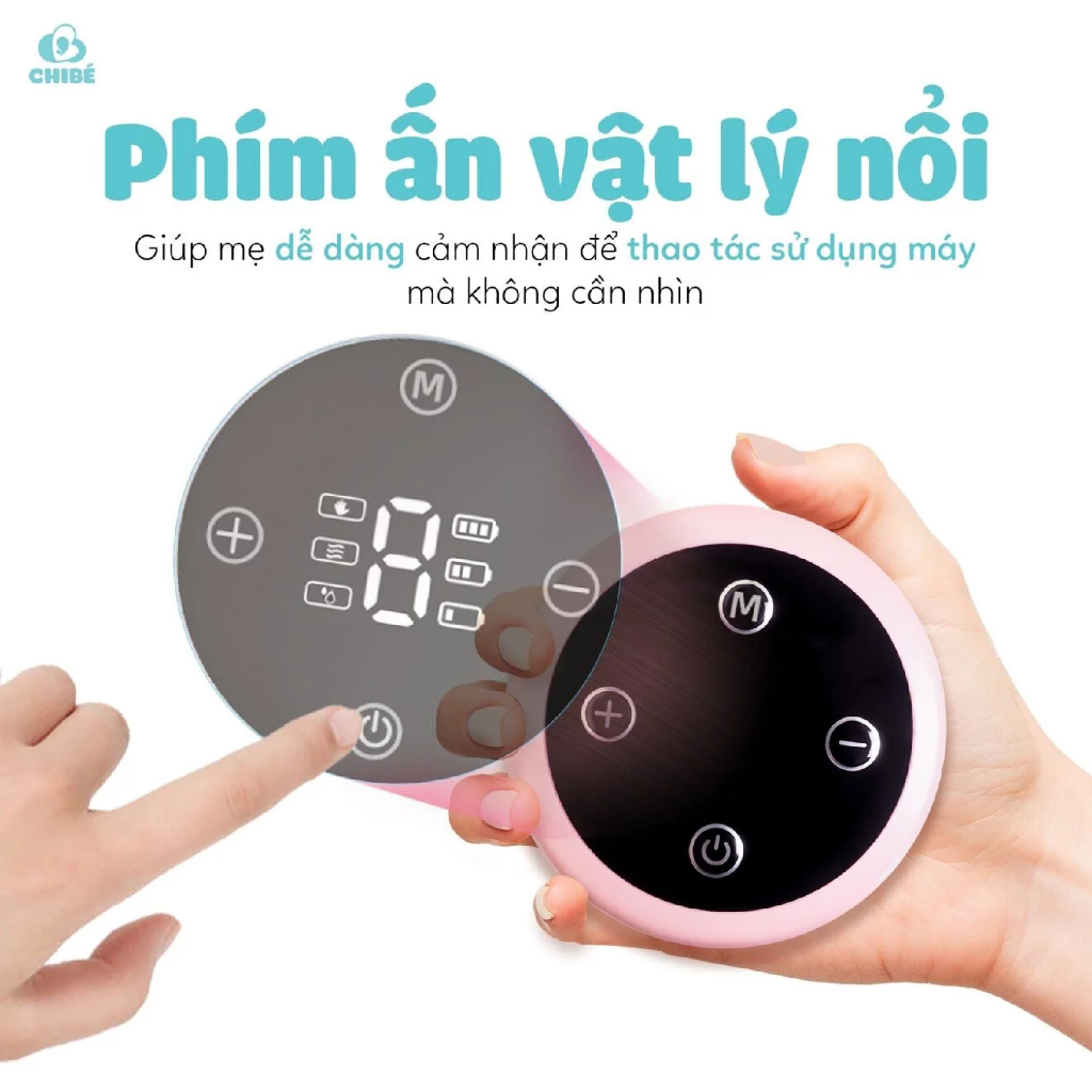 MÁY HÚT SỮA ĐƠN KHÔNG DÂY CHIBÉ MOMI 3 - CB025 - TẶNG KÈM ÁO HÚT SỮA - BẢO HÀNH 18 THÁNG