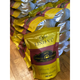  Cafe rang xay nguyên chất Linh Vũ gói 500gr  Chính gốc Di Linh  