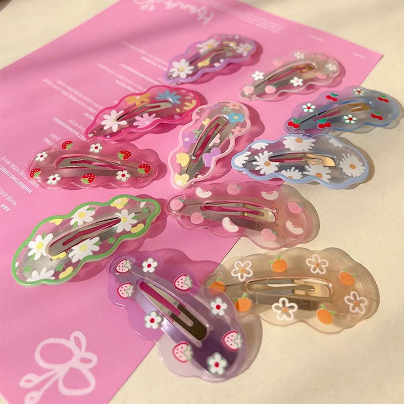 Set 4 Kẹp tóc Đám mây nhiều màu siêu xinh