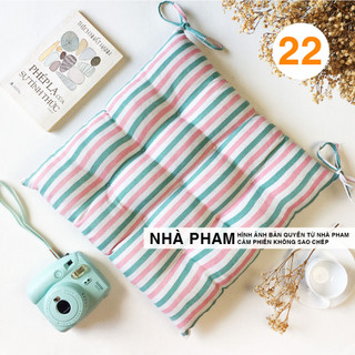 ĐỆM NGỒI BỆT HOA VĂN PATTERN HÌNH 22 (40,45,50CM)