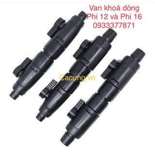 Van khoá đôi phi 12 và 16 | Van Khóa Dòng Double Tap - khóa thay nước nhanh - van khoá lọc thùng lọc phụ cho hồ cá