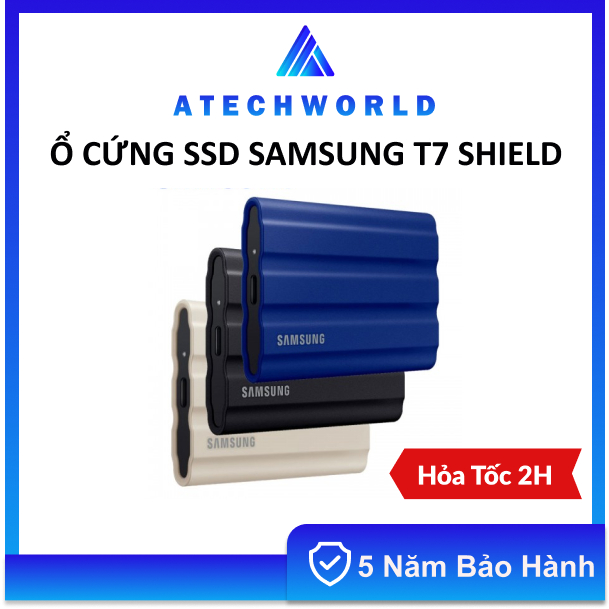 Ổ Cứng Di Động External SSD Samsung T7 Shield 1TB /2TB/4TB USB 3.2 Gen 2 - Hàng Chính Hãng - BH 5 Năm - Có Xuất VAT | BigBuy360 - bigbuy360.vn