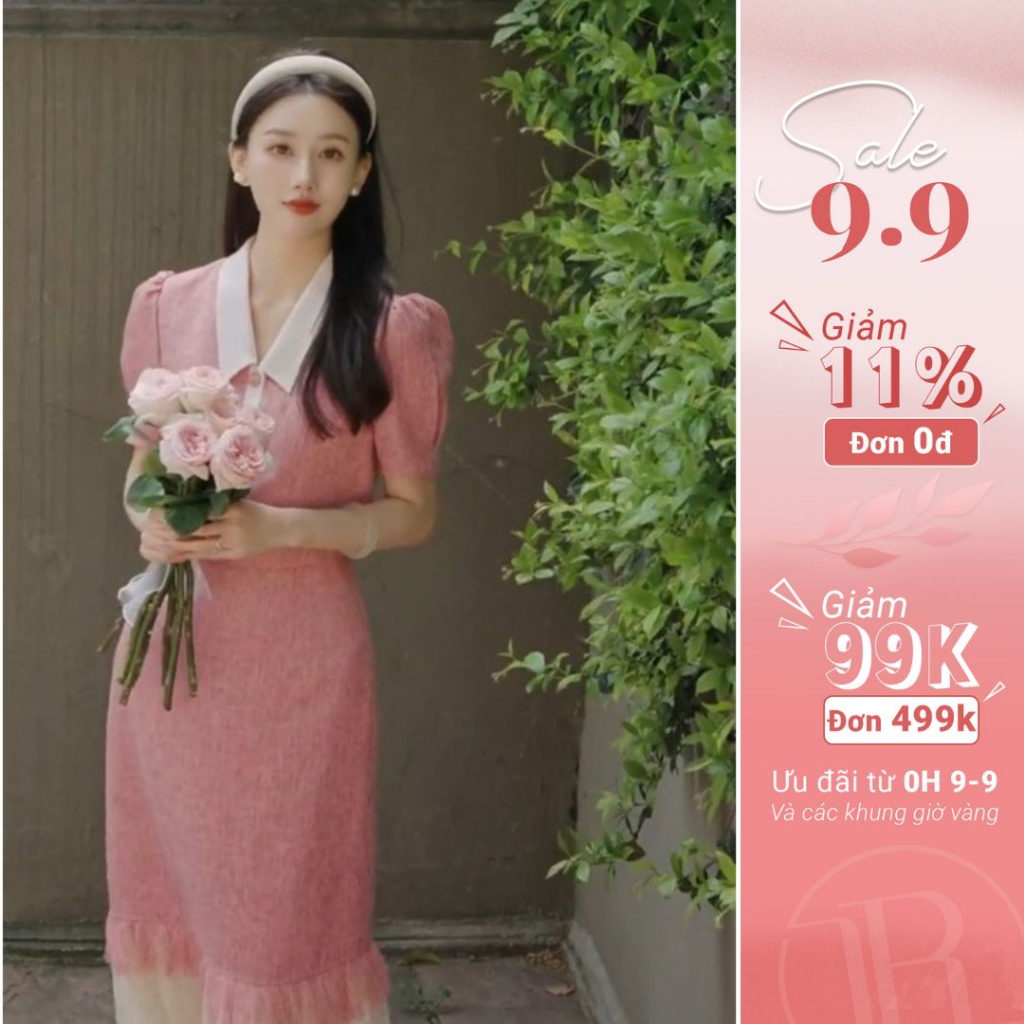 Set Công Sở Nữ Thanh Lịch LAROSA Thiết Kế Chất Dạ Mỏng Phối Lưới, Màu Sắc Tươi Tắn, Trẻ Trung S276