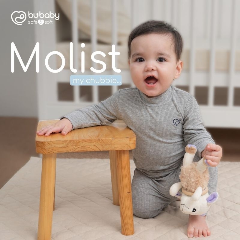 Bộ dài tay cao cổ Bubaby cho bé trai, bé gái