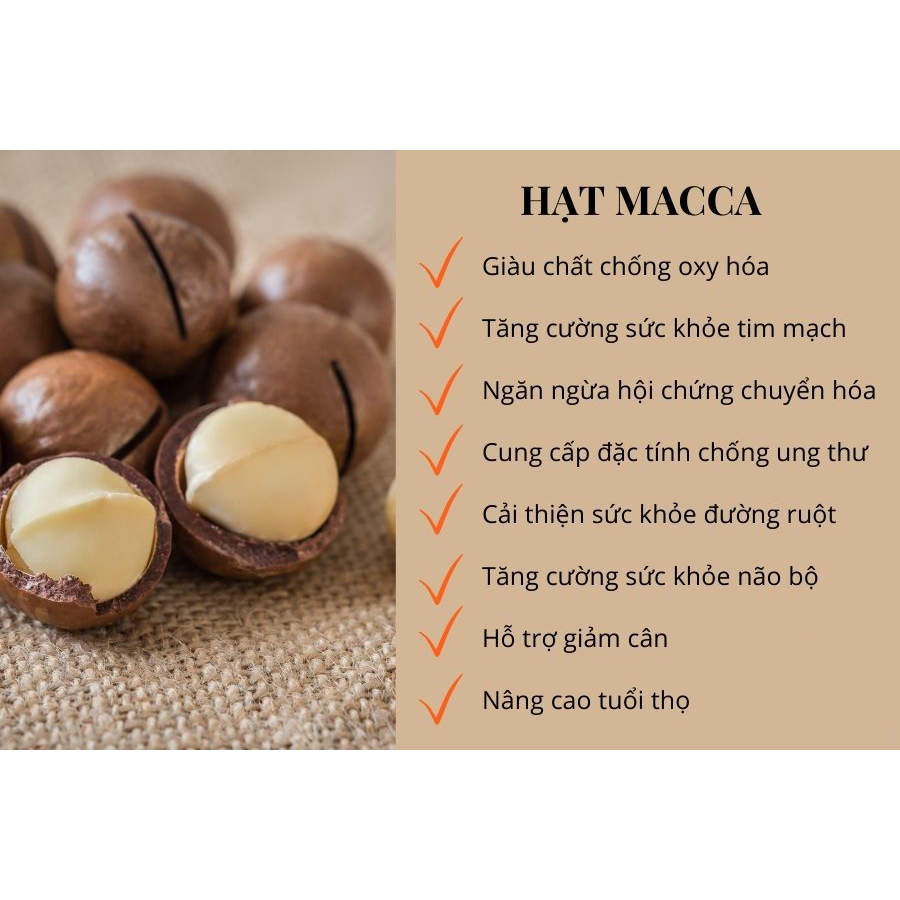 Hạt macca sạch, nguyên vị, hàng cao cấp hạt to - xuất xứ Lâm Đồng