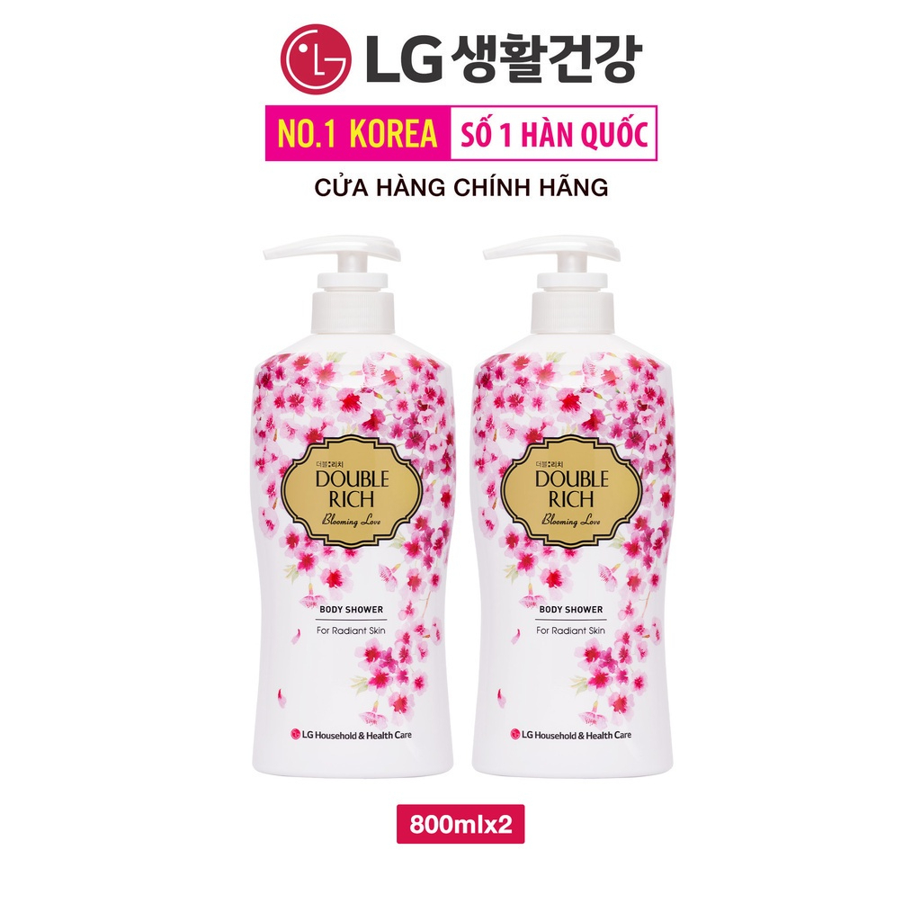 Sữa tắm Double Rich hương hoa chiết xuất từ thiên nhiên - Blooming Love 200ml/ 550ml/ 800ml