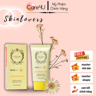 [Tặng mặt nạ hàn quốc] Kem chống nắng phổ rộng không tan trong nước Skinlovers SPF50+/PA+++ 50ml