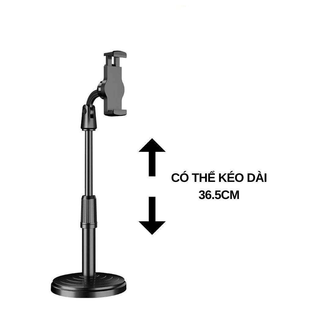 Giá đỡ điện thoại để bàn, Quay tiktok, Livestream, quay Video 360 độ