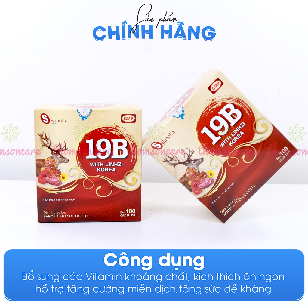 Viên ăn ngon 19b Đỏ và Men tiêu hóa Entero TSC - Liệu trình 2 tháng cho người gầy ăn không ngon, kém hấp thu Thomsoncare