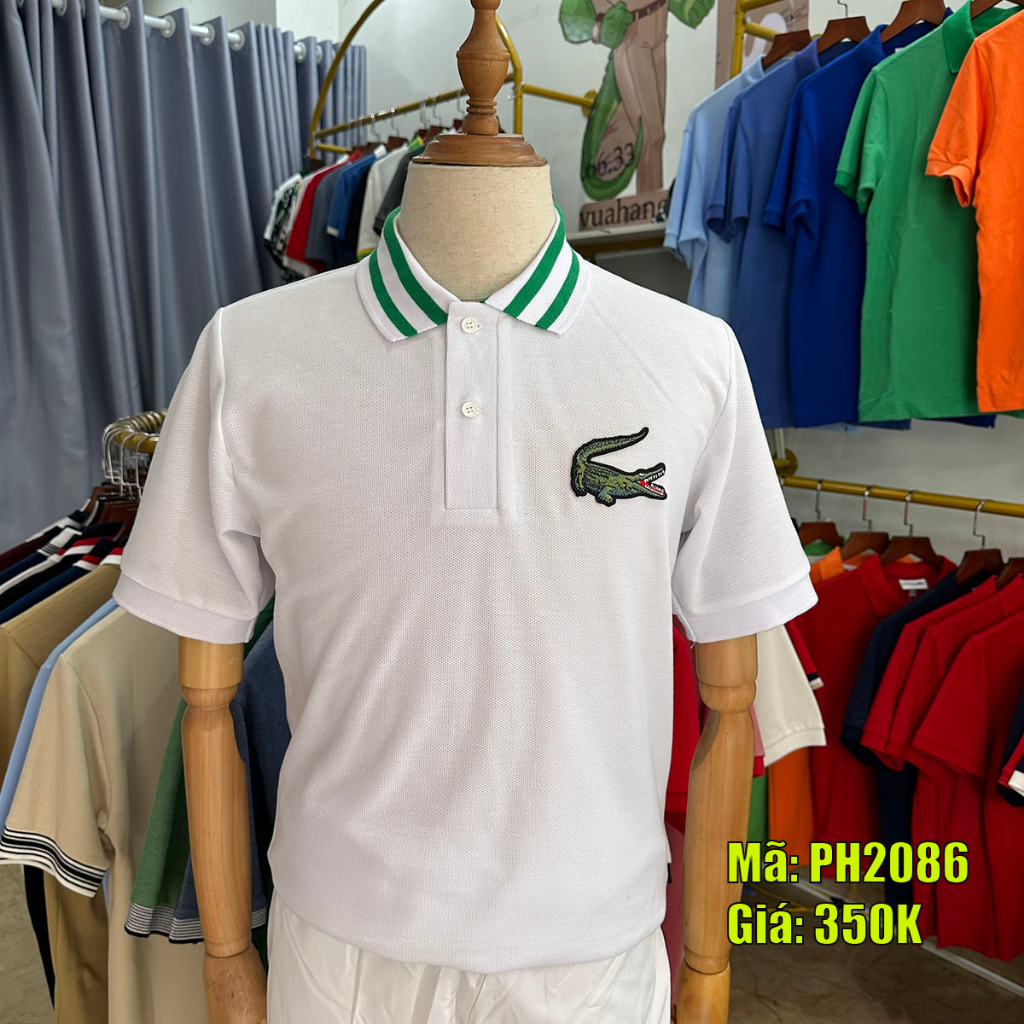 Áo POLO Lacoste,1:1 Mã Áo PH2086 Trắng