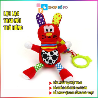 Lục lạc PiPo hình Thỏ màu sắc - Đồ chơi vải siêu nhẹ, mềm - Đồ chơi an toàn, kích thích thị giác
