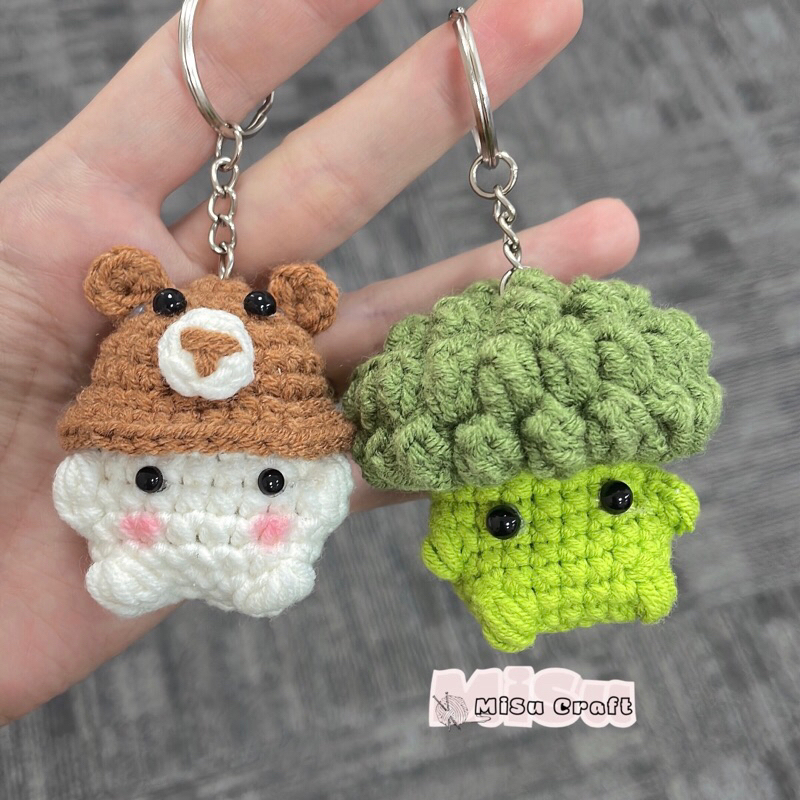 🥦 Móc Khoá Bé Súp Lơ bằng len HANDMADE 100%