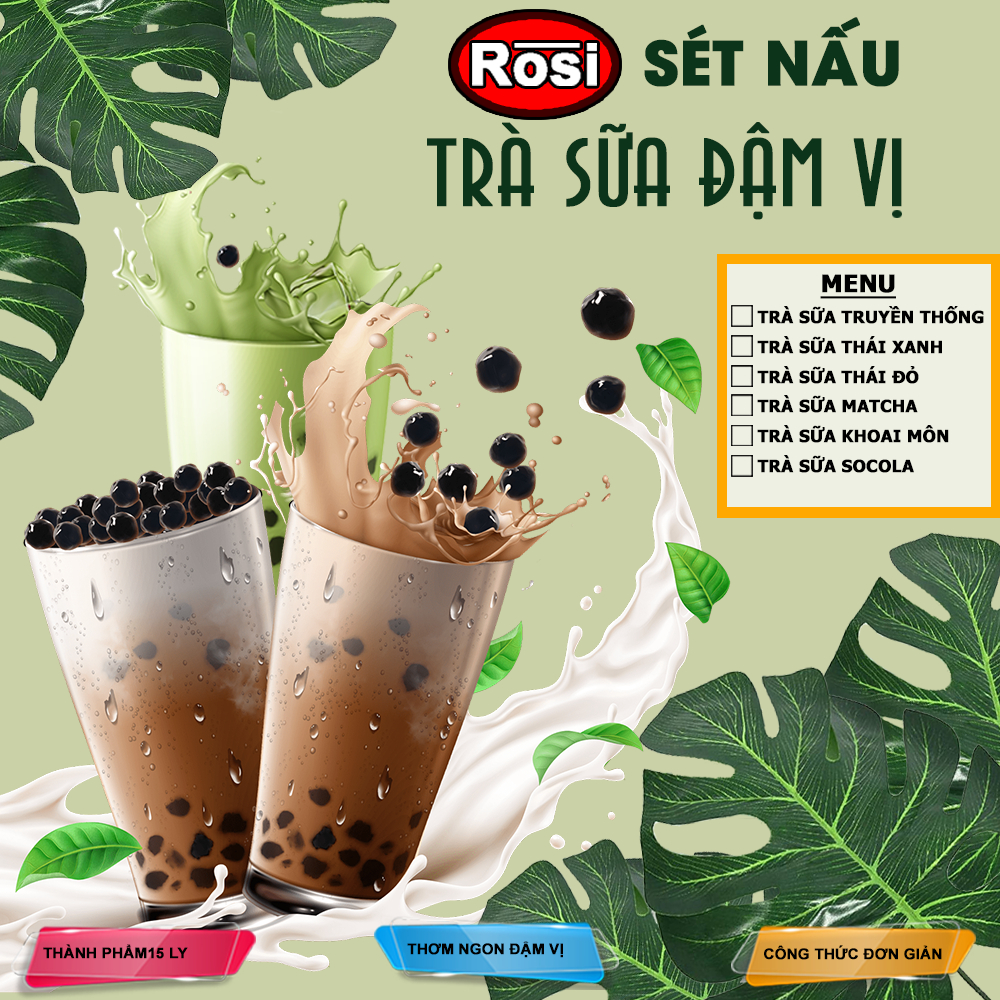 Sét Nấu Trà Sữa Đậm vị trà