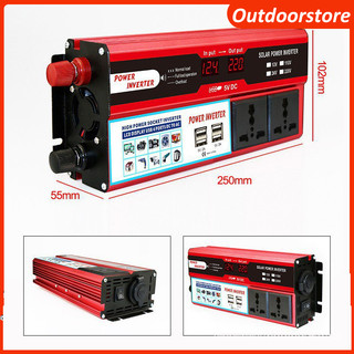 Bộ kích điện 12v lên 220v,bộ chuyển đổi điện 12v sang 220v,inverter 12v 220v,biến tần 4000w,biến áp bộ 2 cổng usb