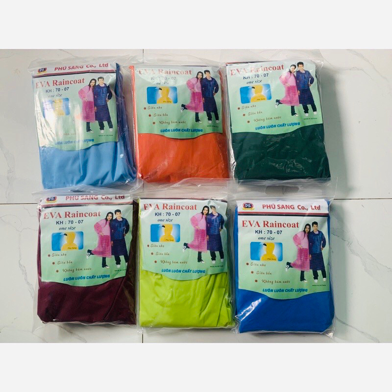 Áo mưa su EVA siêu bền siêu nhẹ kháng nước