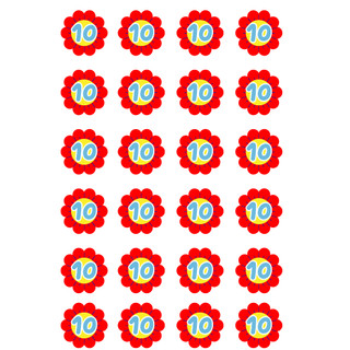 Sticker khen thưởng hoa điểm 10 - kho nhà mình