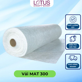 Vải thủy tinh - sợi thủy tinh - vải mat 300 làm khuôn composite 1mx1m