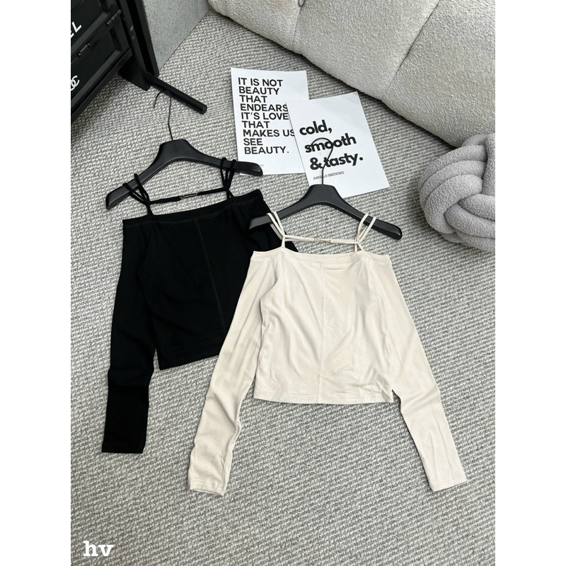 Áo thun cotton quai dây