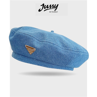 Mũ Nồi Jean Denim Icon Inox JBR14 Jussy Oficial Kiểu Mũ Beret Nữ Form Mềm Chất Vải Jean Phong Cách Hàn Quốc
