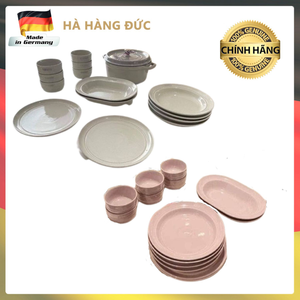 [Hà Hàng Đức] Bộ bát đĩa Staub 20 món