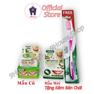 01 Hộp Kem Trắng Răng Green Herb Herbal Clove Toothpaste Thái Lan 25g (Tặng Kèm Bàn Chải)