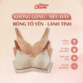 Áo lót Spa sợi bông tổ yến không gọng nâng ngực Venus Charm đệm dày nâng đẩy v1 tạo khe quyến rũ 6232