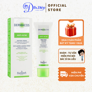Kem Dưỡng Kiềm Dầu Giảm Mụn Dermacos Anti Acne Matting Cream 50ml