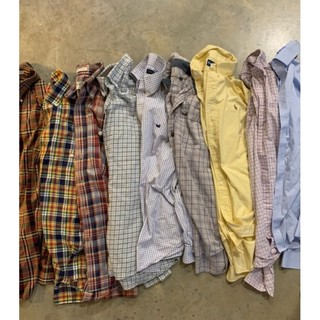 Áo sơ mi kaki nam, áo sơ mi flannel 2hand nhiều màu sắc