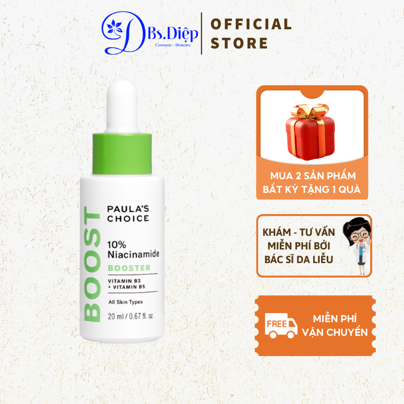 Tinh Chất Paulas Choice Resist 10% Niacinamide Booster se khít lỗ chân lông 20ml 7980