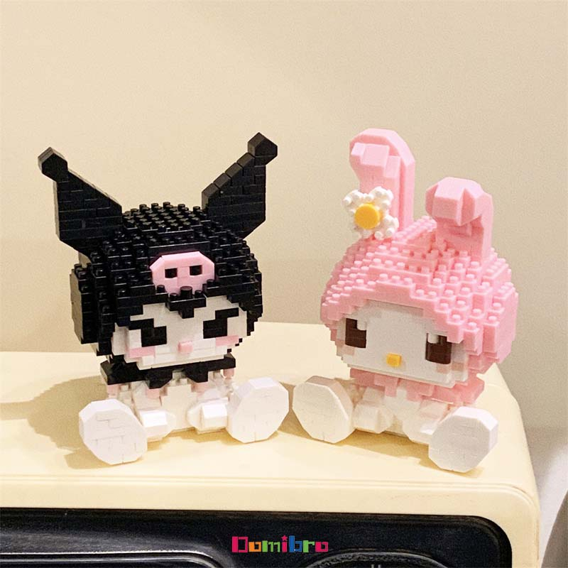 Bộ đồ chơi lắp ráp mini kuromi Mô hình , disney mini Hello Kitty , Kuromi , Melody