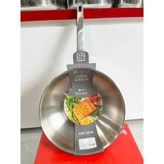Chảo inox sâu lòng nguyên khối Elmich Trimax EL 2813SR size 28cm