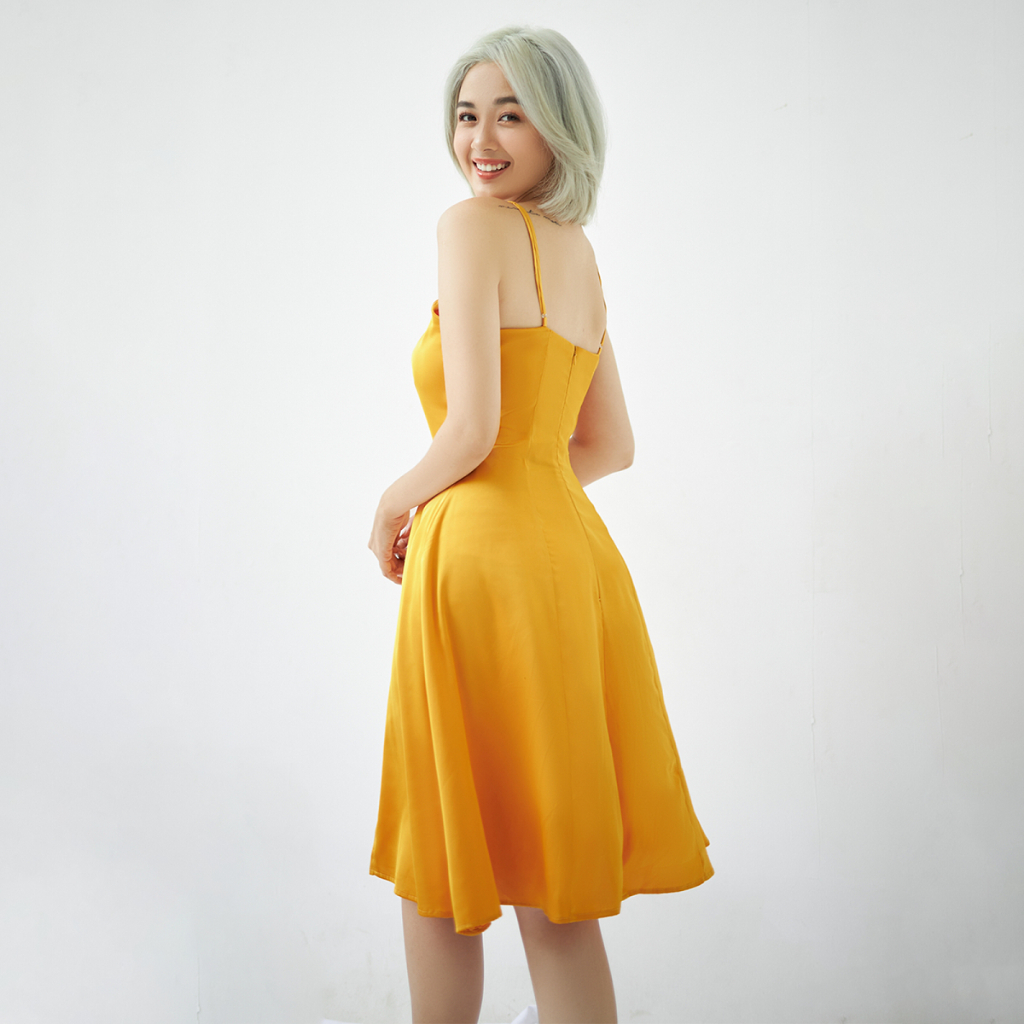 VIBES Váy ngủ Lụa trơn cao cấp Lady Dress