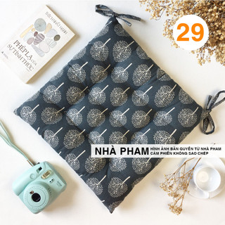 ĐỆM NGỒI BỆT HOA VĂN PATTERN HÌNH 29 (40,45,50CM)