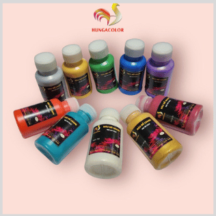 Màu Nước Acrylic Đổ Loang 30ml Hungacolor DIY tự làm móc khóa bearbrick đổ màu acrylic pouring vẽ tranh độc lạ sáng tạo
