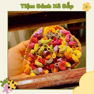Nui gạo rau củ hữu cơ dạng ống nui rau củ hữu cơ cho bé ăn dặm thơm ngon, mềm mại màu sắc kích thích bé ăn ngon