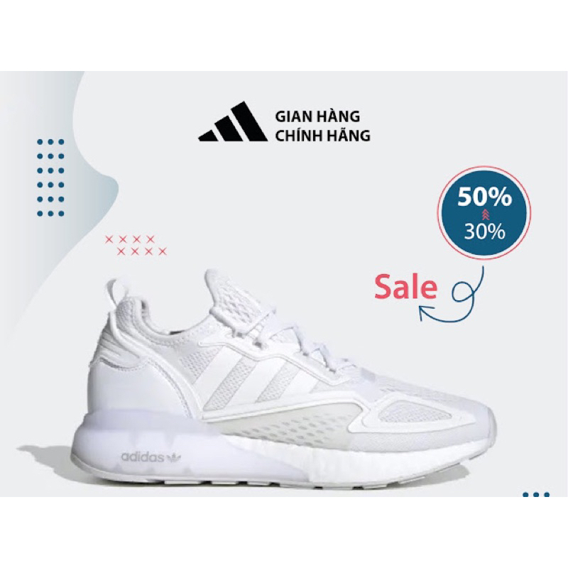 Giày Adidas ZX 2K Boost Triple White ' GY2688 '