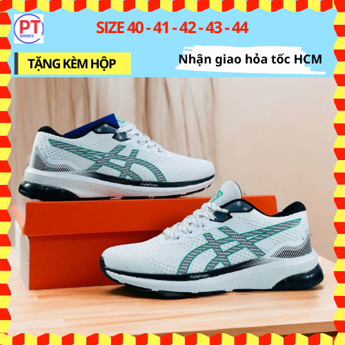 (Có 4 MÀU | GIAO HỎA TỐC) Giày THỂ THAO CHẠY BỘ NAM PT669 ASICS Form SIÊU NHẸ đi ÊM CHÂN (TẶNG KÈM HỘP)