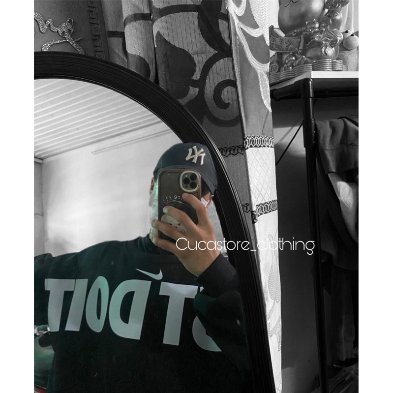 Sweater N!ke Just do it phong cách cá tính mạnh mẽ, áo lạnh đà lạt xuất xịn