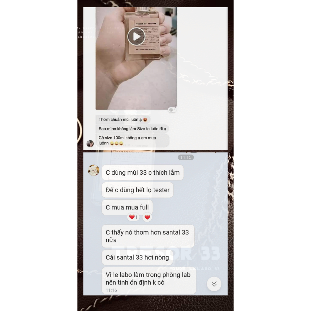 NƯỚC HOA TRESOR DUPE LE LABO