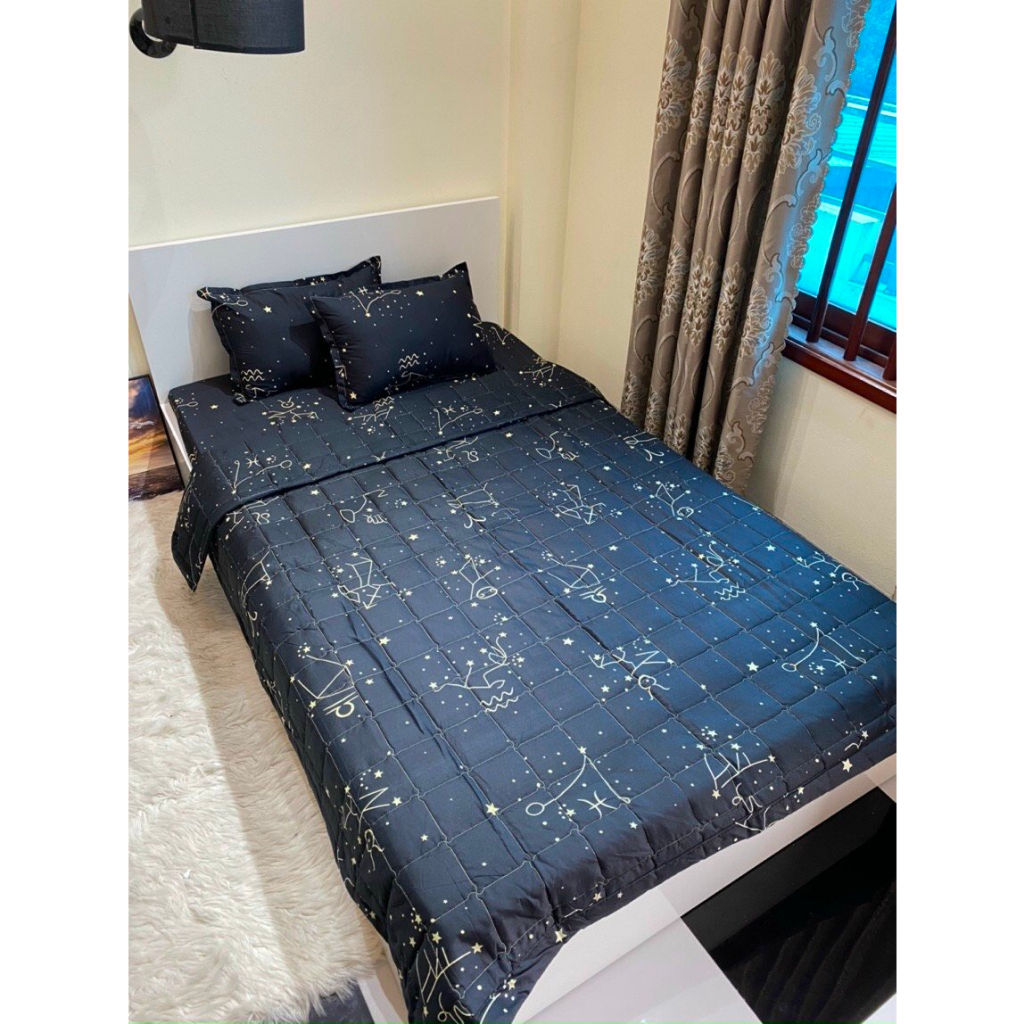 Ga trải giường cotton poly 1M/1M2X2M,drap giường hàn quốc - Mẫu Cung Hoàng Đạo