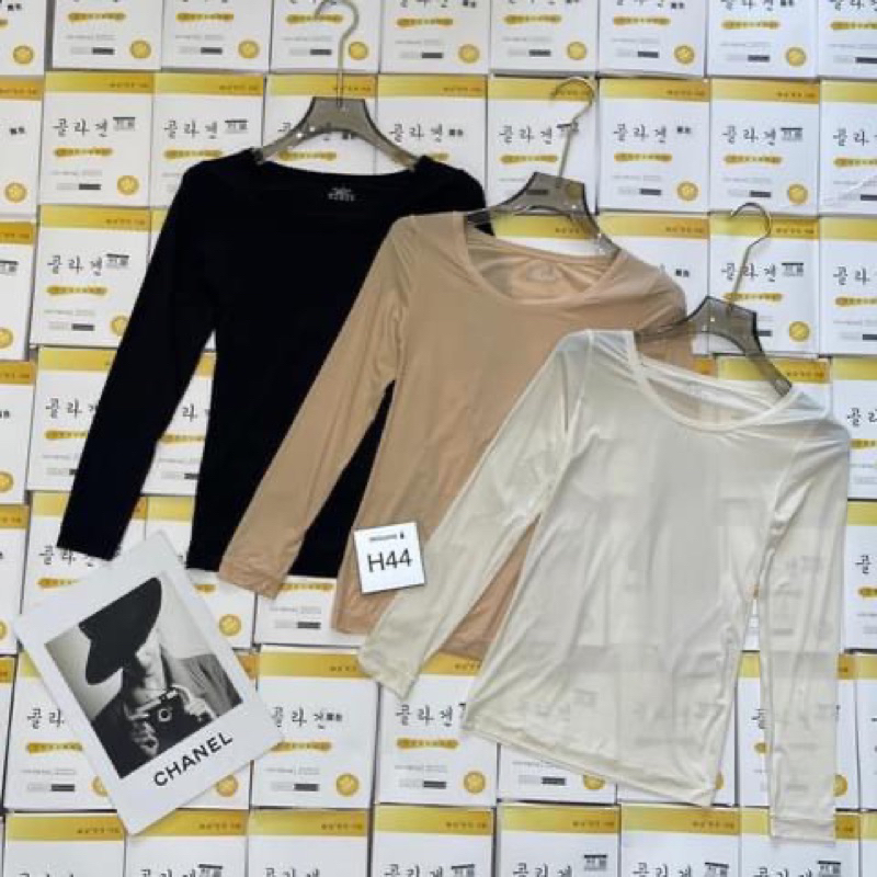 Áo thun cotton lạnh dài tay cao cấp