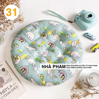 ĐỆM NGỒI BỆT HOA VĂN PATTERN HÌNH 31 (40,45,50CM)