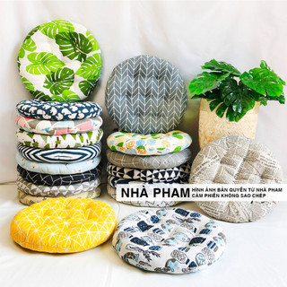 ĐỆM NGỒI BỆT HOA VĂN PATTERN HÌNH 31 (40,45,50CM)