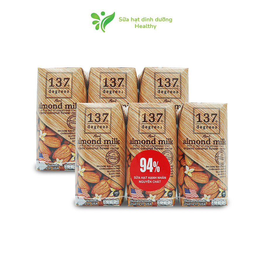 Thùng Sữa Hạt Hạnh Nhân Nguyên Chất 137 Degrees