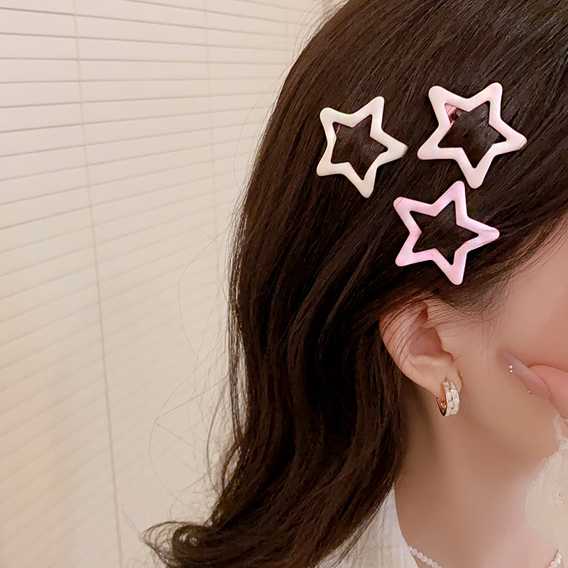 Kẹp tóc bấm/Cặp tóc mái màu pastel siêu dễ thương style Hàn Quốc SHP