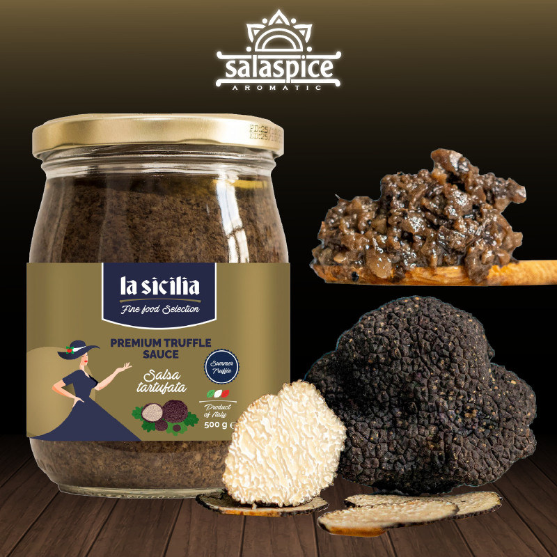 Sốt Nấm Cục Truffle LA SICILIA nhập khẩu Ý hủ 180gr, dùng chế biến các món mì ý,pizza, bánh mì,...