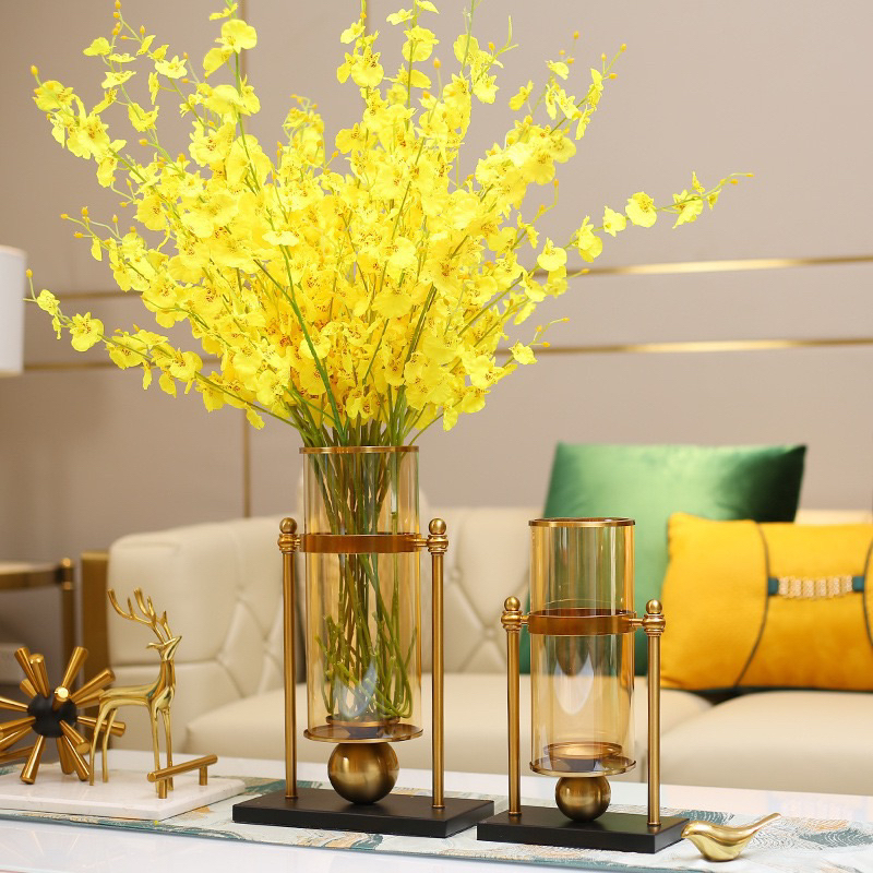 Bình hoa Lọ hoa thuỷ tinh cao cấp KT 20x11x34cm