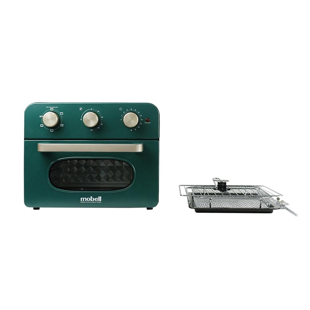 Nồi Chiên Không Dầu Kiêm Lò Nướng Mobell KMO23LI-KB-OL Dung tích 20L Chính Hãng Công Suất 1500W Mặt Kính Trong Suốt
