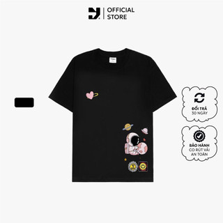 Áo Thun Unisex Tay Lỡ Pink Heart Couple Onyou T011 100% Cotton - Local Brand Chính Hãng