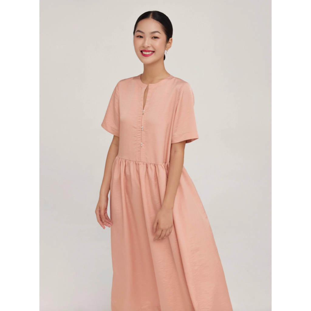 Đầm lụa baby doll Mauve Doll dress